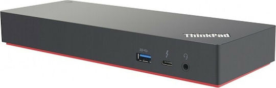Lenovo ThinkPad Workstation Gen 2 Thunderbolt 3 Docking Station με HDMI/DisplayPort 4K PD Ethernet και συνδεση 3 Οθονών Μαύρο