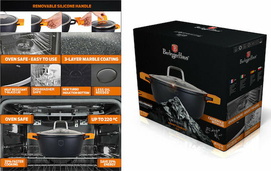 Berlinger Haus Granit Diamond Line Tiefer Topf aus Gussaluminium 5.8Es / 28cm