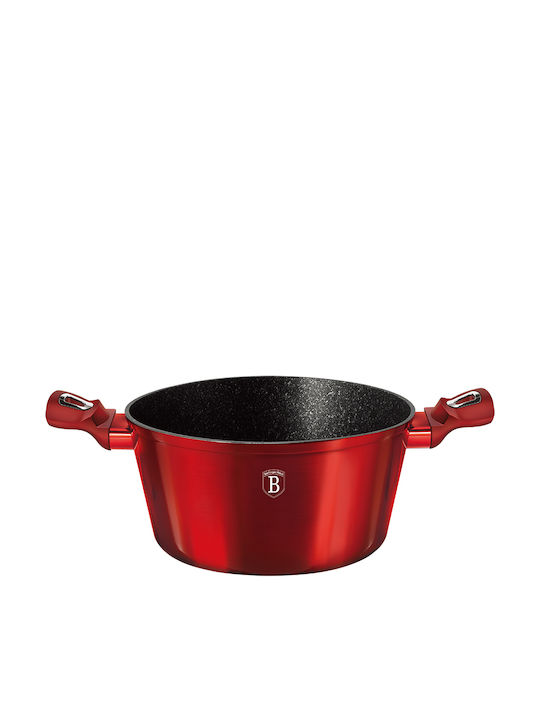 Berlinger Haus Metallic Line Βαθιά Κατσαρόλα από Αλουμίνιο 6.1lt / 28cm Burgundy