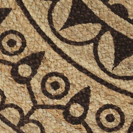 vidaXL Handmade Rug Round Summer from Jute Brown
