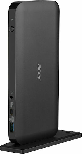Acer Docking III USB-C Докинг Станция с HDMI/DisplayPort 4K PD Ethernet и Свързване на 2 Монитора Черна