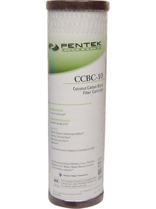 Pentair Countertop and Under Sink Water Filter Replacement made of Activated Carbon 10" CCBC-10 1 μm