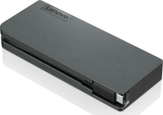 Lenovo Travel USB-C Docking Station με HDMI 4K PD Ethernet Μαύρο