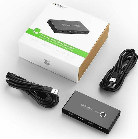 Ugreen Sharing Box Hub 4 Ports USB 2.0 with USB-A Connection