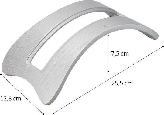 Kalibri Elegant Wooden Βάση για Laptop έως 15" Silver