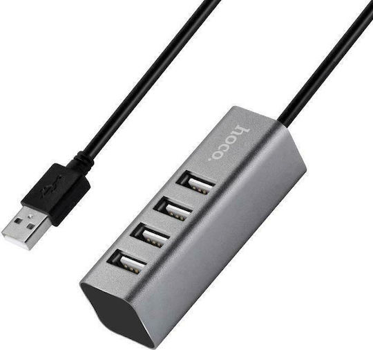 Hoco HB14 Easy use USB-C Докинг станция с HDMI 4K PD Сребрист