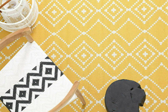 Royal Carpet Flox 47 Килим Правоъгълена Лятно време Плетеница Жълт