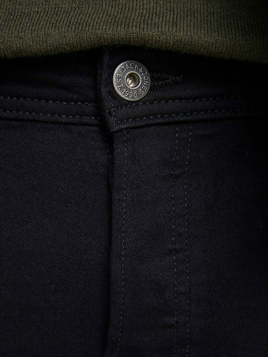 Glenn Men's Jeans Pants Elastic with Slim Fit Black