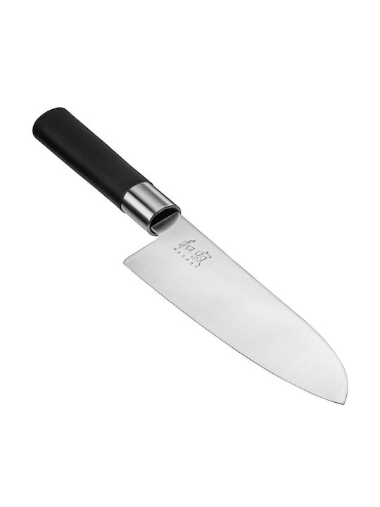 Kai Wasabi Black Μαχαίρι Santoku από Ανοξείδωτο Ατσάλι 16.5cm