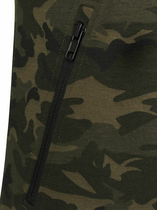 Men's Cardigan with Hood Wood Camo