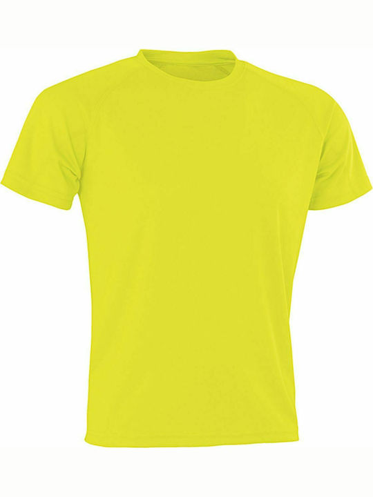 Result Aircool Women's Short Sleeve Promotional T-Shirt Fluorescent Yellow