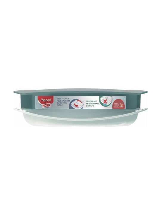 Maped Picnik Lunch Box Plastic Green Suitable for for Lid for Microwave Oven 900ml 1pcs