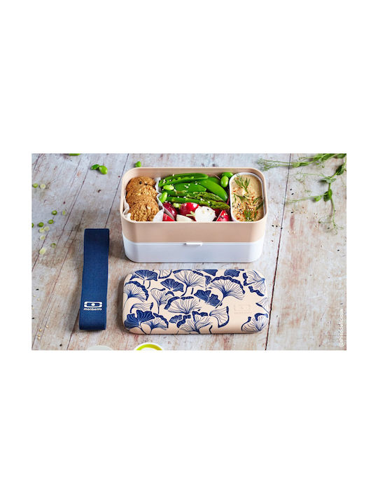 Monbento Microwave Plastic Lunch Box Original Graphic Ginkgo 1000ml