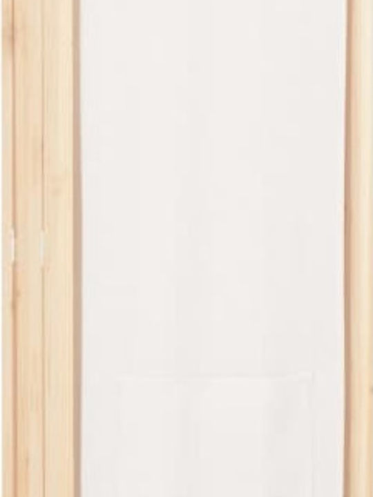 vidaXL Wooden Room Divider with 4 Panels 160x170cm