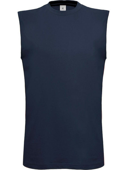 B&C Exact Move Men's Sleeveless Promotional Blouse Navy TM201-003