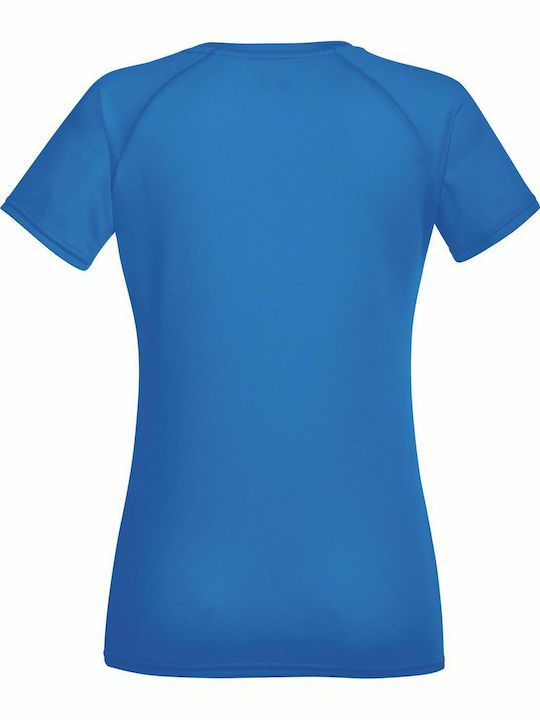 Fruit of the Loom Performance Women's Short Sleeve Promotional T-Shirt Royal Blue