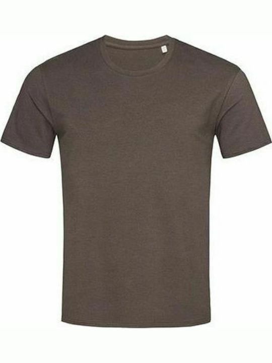 Stedman Clive Relaxed Ανδρικό Διαφημιστικό T-shirt Κοντομάνικο Dark Chocolate