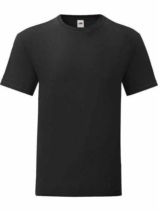 Fruit of the Loom Iconic 150 T Werbe-T-Shirt in Schwarz Farbe