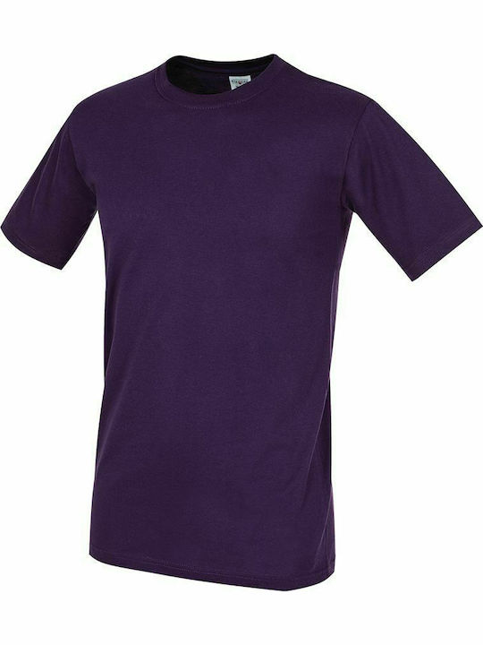 Stedman Classic-T Ανδρικό Διαφημιστικό T-shirt Κοντομάνικο Deep Berry