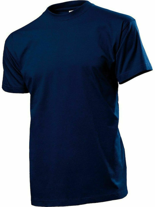 Stedman Comfort-T 185 Men's Short Sleeve Promotional T-Shirt Blue Midnight