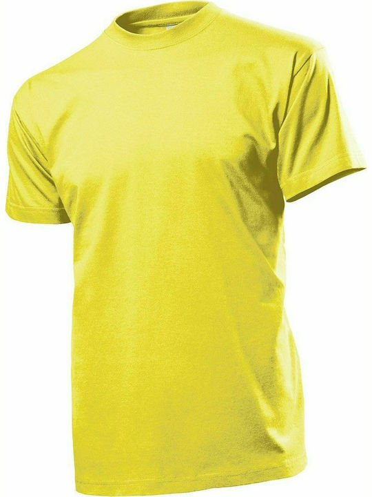 Stedman Comfort-T 185 Men's Short Sleeve Promotional T-Shirt Yellow