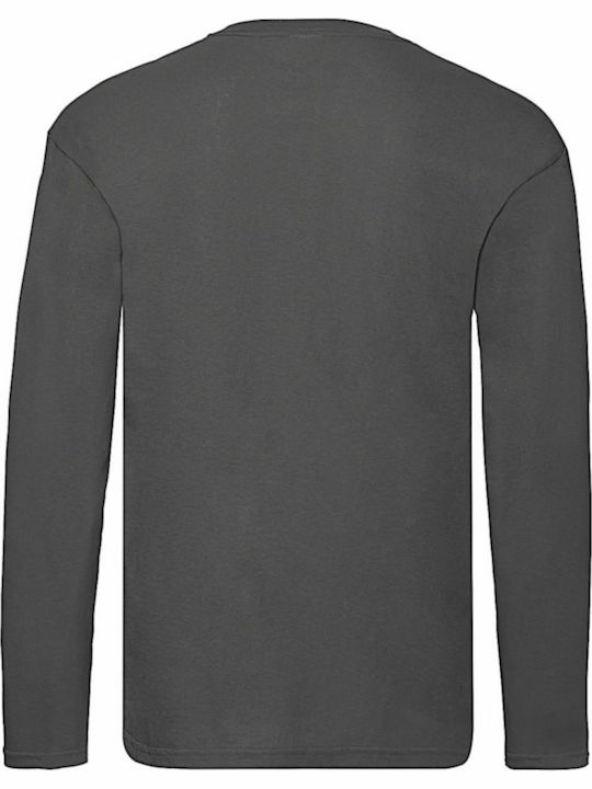 Fruit of the Loom Original Men's Long Sleeve Promotional Blouse Light Graphite