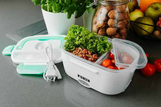 N'Oveen Elektrische Behälter Lunchbox Kunststoff Green 1100ml 1Stück