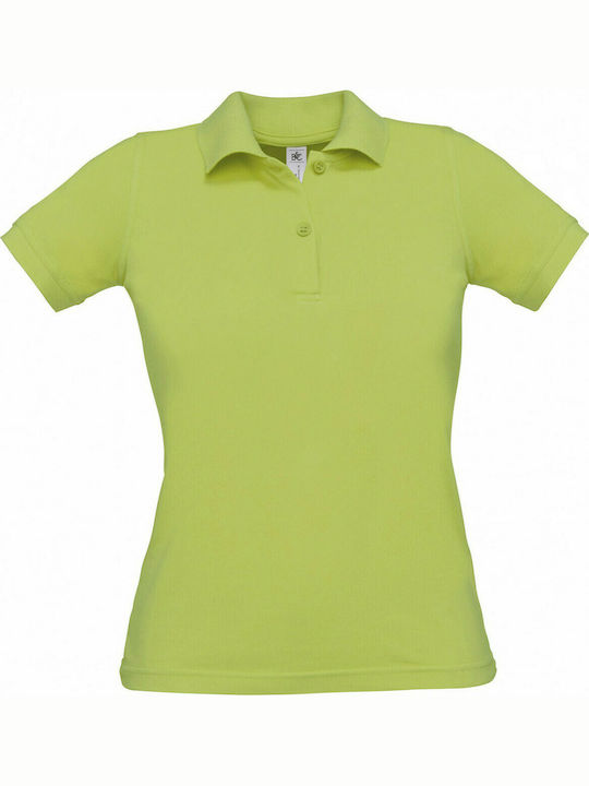 B&C Safran Pure Women's Short Sleeve Promotional Blouse Pistachio