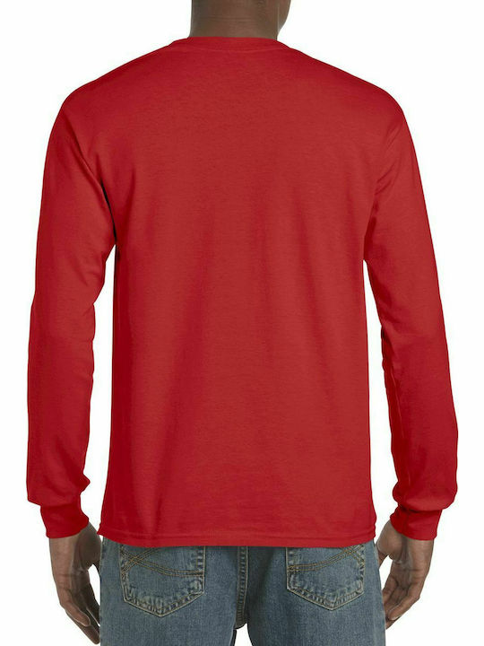 Gildan Hammer Men's Long Sleeve Promotional Blouse Sport Scarlet Red