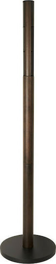 Umbra Wooden Coat Rack Black/ Walnut With 9 Aluminum Hooks Flapper 39.4x39.4x165cm