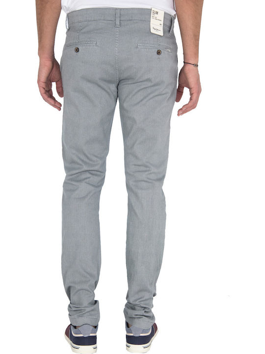 Charly Minimal Pantaloni Chino cu Croială Slim Gri