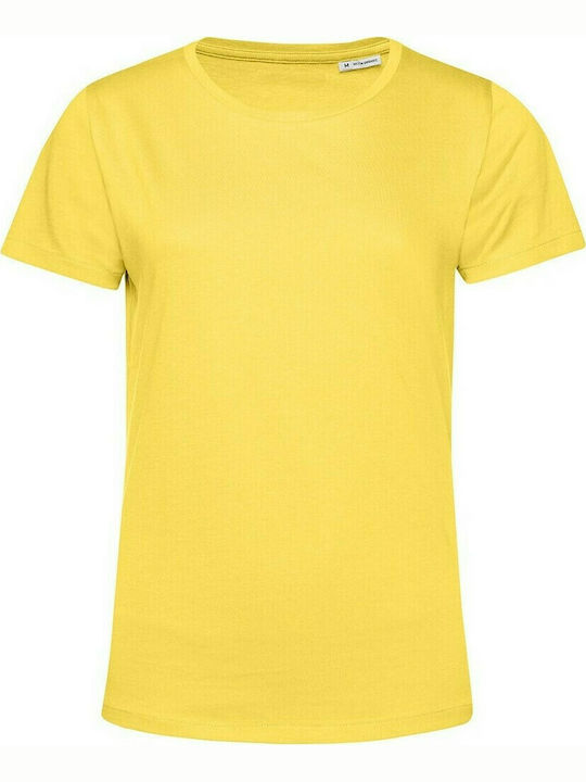 B&C E150 Women's Short Sleeve Promotional T-Shirt Yellow Fizz