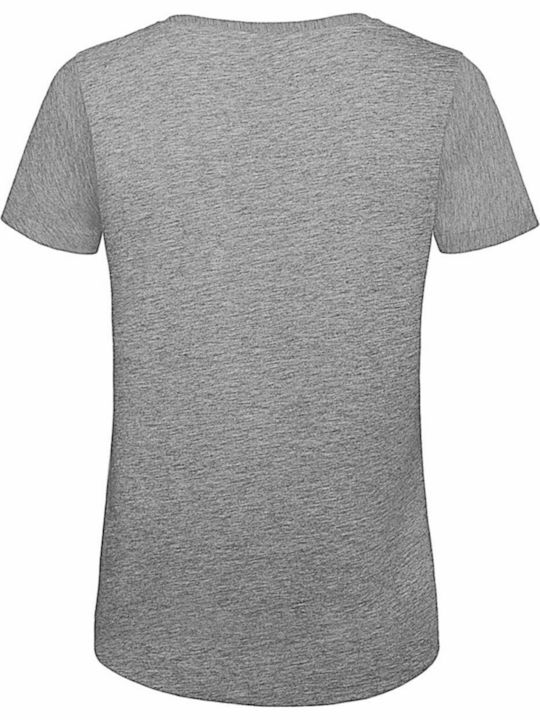 B&C Inspire Γυναικείο Διαφημιστικό T-shirt Κοντομάνικο Sport Grey