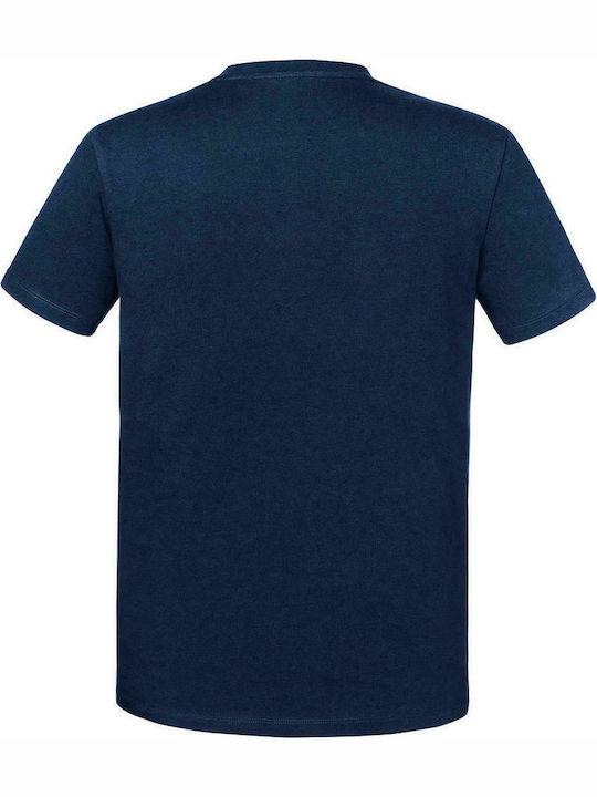 Russell Europe Ανδρικό Διαφημιστικό T-shirt Κοντομάνικο σε Navy Μπλε Χρώμα