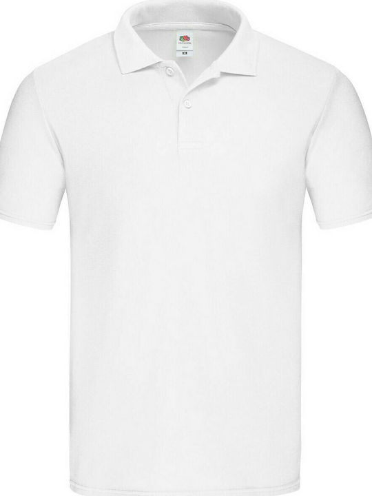 Fruit of the Loom Original Men's Short Sleeve Promotional Blouse White