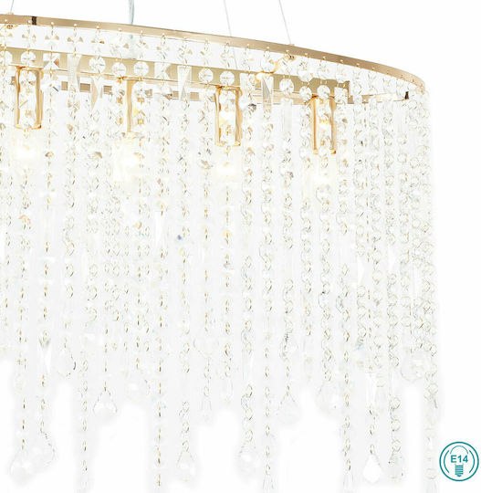 Fan Europe Breeze Pendant Light Gold 66.5x23.5x140cm Fan Europe Breeze Pendant Light Gold 66.5x23.5x140cm