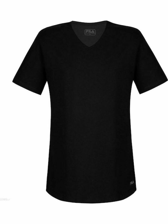 Undershirt Men's Undershirt Short-sleeved in Black Color