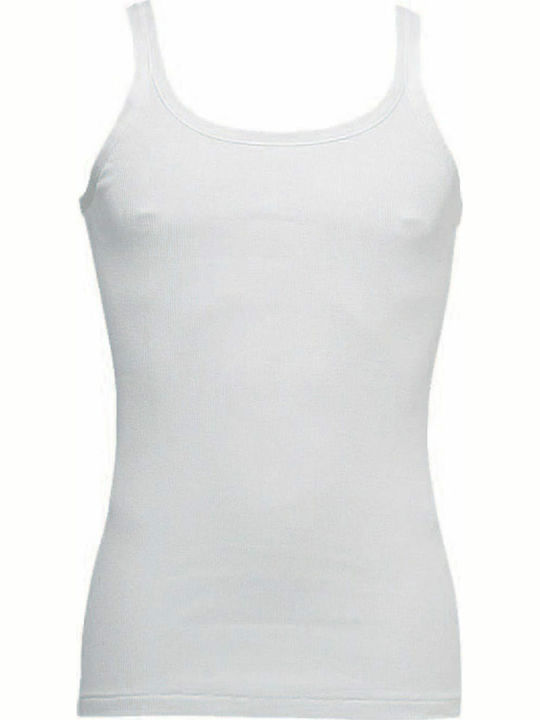 Men's Undershirt Sleeveless in White Color