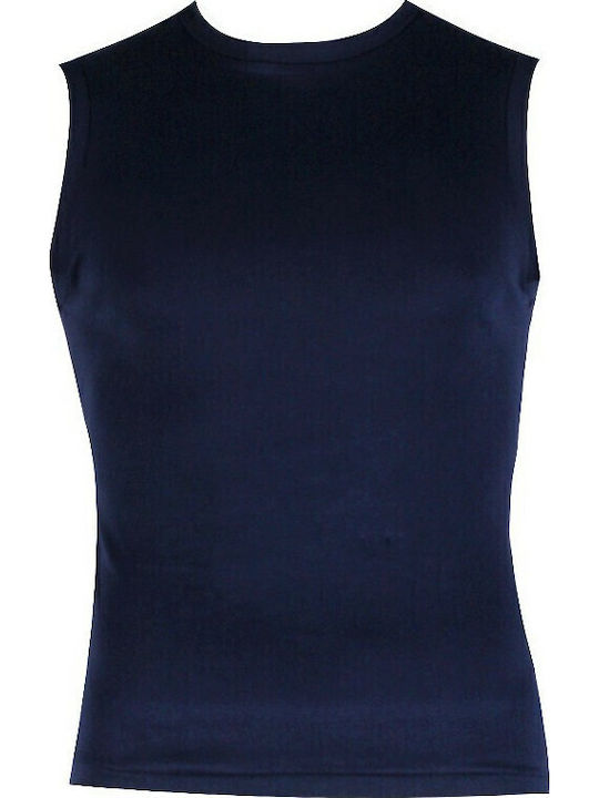 90-11032 Men's Undershirts Sleeveless in Navy Blue Color 2Pack