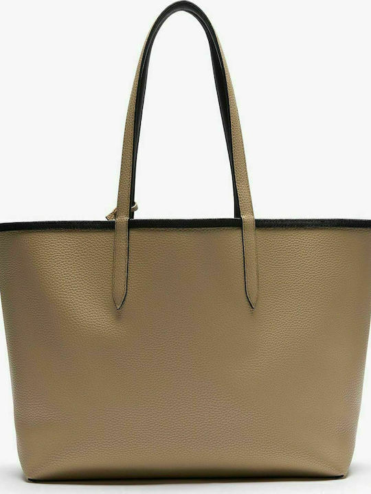 Anna Σετ Γυναικεία Τσάντα Shopper Ώμου Μαύρη