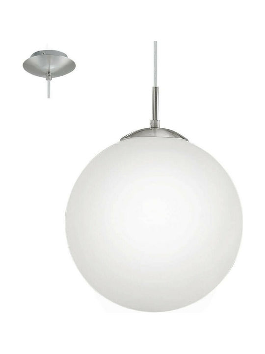 Eglo Rondo Pendant Light Single-Light Ball for Socket E27 White