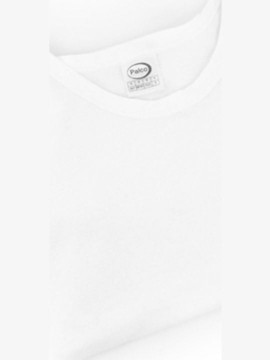 6/405 Tricou de Corp Bărbătesc Fără Mâneci în Culoare Albă