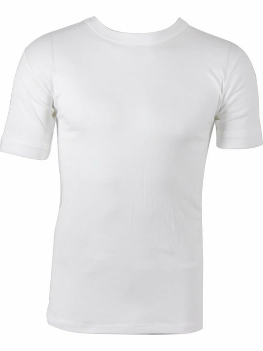 6/601 Men's Undershirts Short-sleeved in White Color 2Pack