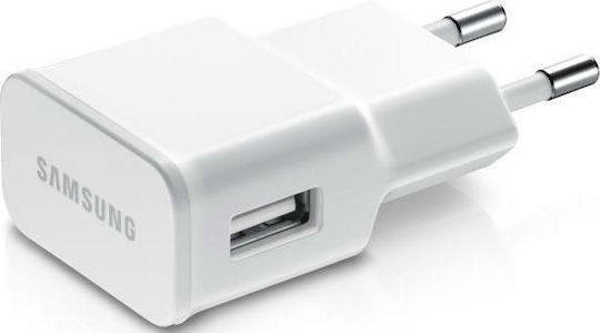 Samsung Wall Adapter with USB-A port 10W in White Colour (ETA-U90E Bulk)