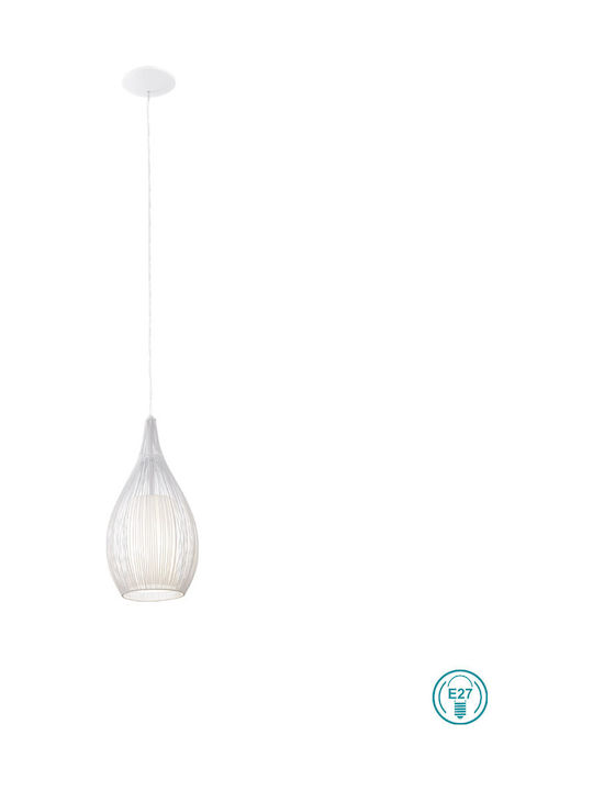 Eglo Razoni Pendant Light Suspension for Socket E27 White