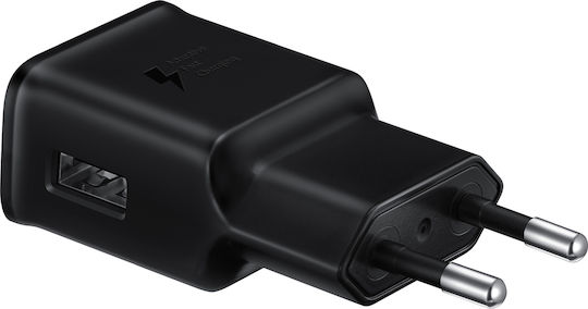 Samsung Φορτιστής Χωρίς Καλώδιο με Θύρα USB-A Μαύρος (EP-TA20EBE)