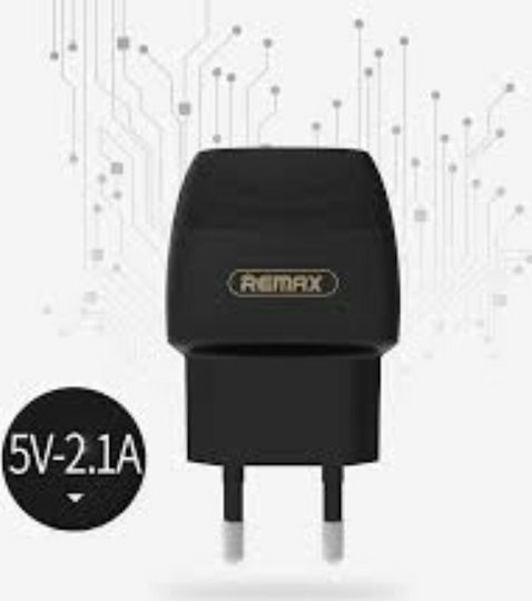Remax Φορτιστής Χωρίς Καλώδιο με 2 Θύρες USB-A Μαύρος (RP-U29 )