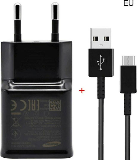 Samsung Încărcător cu Port USB-A și Cablu USB-C Negruς (EP-TA20EBE+EP-DG950CBE Retail)