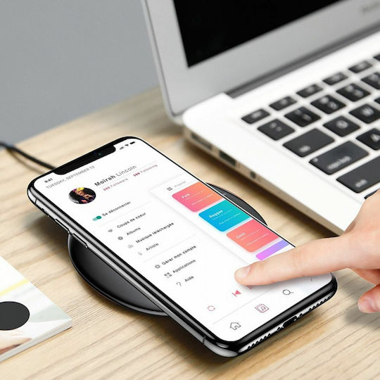 Baseus Kabelloses Ladegerät (Qi Pad) Weißs (Wireless Charging Pad)