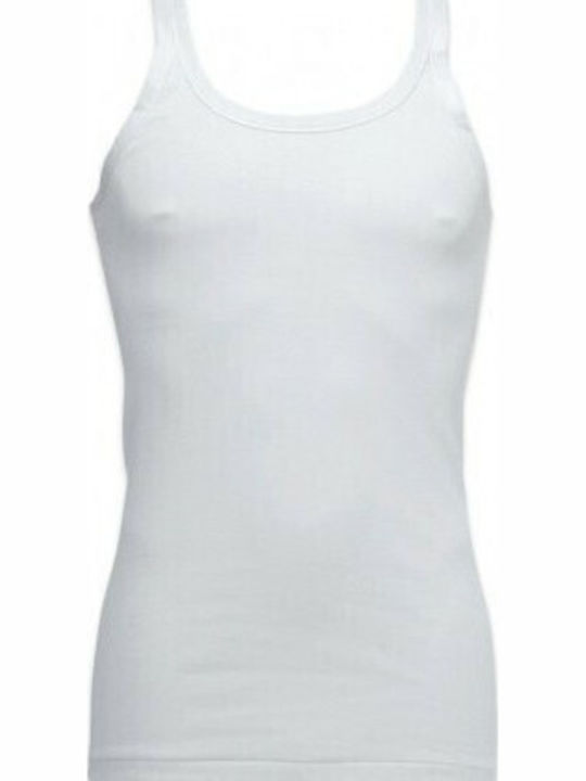 Ανδρικές Φανέλες Αμάνικες σε Λευκό Χρώμα 3Pack